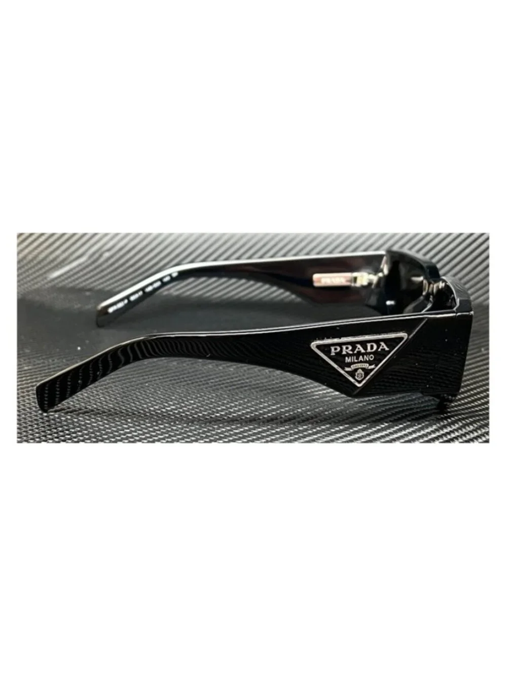 New PRADA Men Black Sunglasses 55-17-140